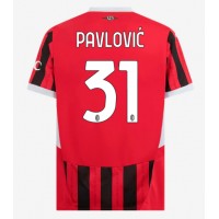 AC Milan Strahinja Pavlovic #31 Hemmatröja 2024-25 Kortärmad